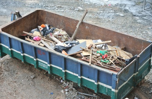 Home renovation project with a skip in Haringey