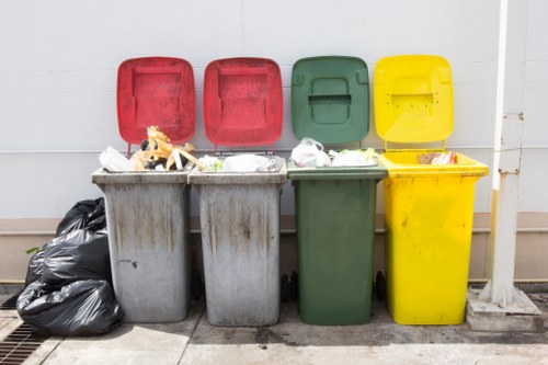 Satisfied customers with their skip